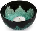 Maleras Crystal 56040 Paradiso Wings Light Bowl Black Turquoise - NoFreeShip