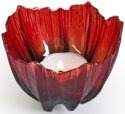 Maleras Crystal 56097 Poppy Votive Red Black - NoFreeShip