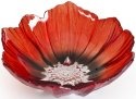 Maleras Crystal 56098 Poppy Bowl Small Red Black - NoFreeShip