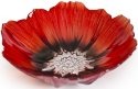 Maleras Crystal 56100 Poppy Bowl Large Red Black - NoFreeShip