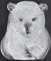 Mats Jonasson Crystal 63062 Mini Polar Bear Cub Wall Sculpture - NoFreeShip