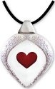 Mats Jonasson Crystal 84115 Necklace Heart Red Small - NoFreeShip