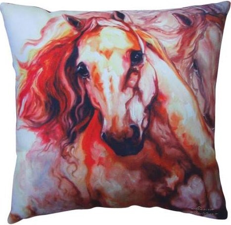 Marcia Baldwin 21042 Thunder Horses Pillow