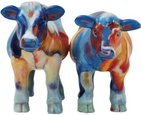 Marcia Baldwin 21097 Cow Therapy Salt and Pepper Shakers