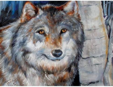 Marcia Baldwin 23501 Winter Wolf Wall Art