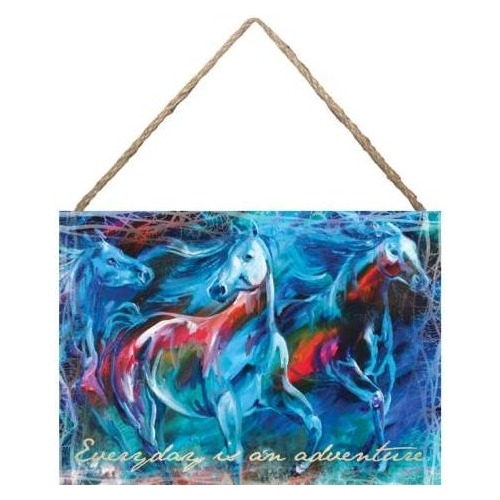Marcia Baldwin 23532 Everyday Is Adventure Horses Hanging Canvas 10X14
