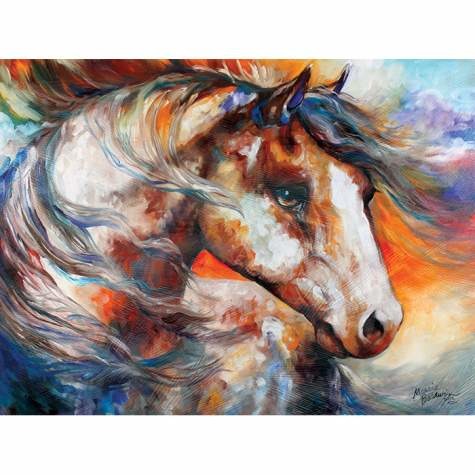 Marcia Baldwin 23541 Painted Wind Equine Canvas Wall Art 12X16