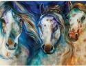 Marcia Baldwin 23517 Wild Appaloosa Horses Canvas Wall Art 12X16
