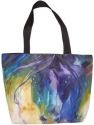 Marcia Baldwin 23561 Abstract Blue Roan Tote Bag