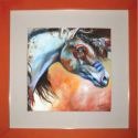 Marcia Baldwin 23569 Indian Warrior Horse Shadow Box 14X14