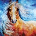 Marcia Baldwin 23581 Starbright Palomino Canvas Wall Art15X15