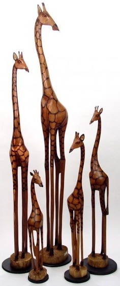 Jacaranda GO36 Giraffe Olivewood Statue - NoFreeShip
