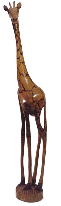 Jacaranda GO60 Giraffe Olivewood Statue - NoFreeShip