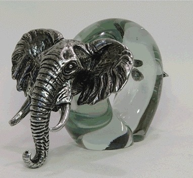 Makoulpa SERV0001 Elephant Glass Napkin Ring