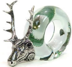 Makoulpa SERV0033 Elk Glass Napkin Ring