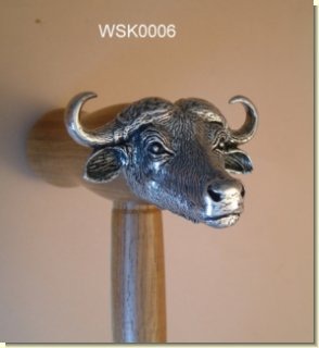 Animal Walking Sticks WSK0006 Buffalo Walking Stick