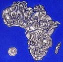 Makoulpa APP003 Africa Pewter Africa Puzzle