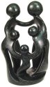 Shona Stone Sculptures F5-10N Dancing Family of 5
