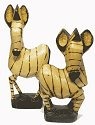 Jacaranda JZ12 Polished Zebra Statue