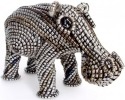 Metal Shaving Animals MSH-S Hippo Figure - Statue