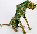 African Tin Animals PTASC Cheetah Painted Tin