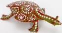 African Tin Animals PTITOR Tortoise Painted Tin Statue Mini