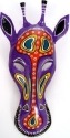 African Tin Animals PTMGIR Giraffe Painted Tin Mask