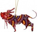 African Tin Animals PTOL Lion Painted Tin Ornament