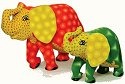 Jacaranda PWE8 Painted Elephant Statue