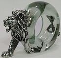 Makoulpa SERV0002 Lion Glass Napkin Ring