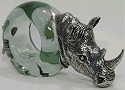 Makoulpa SERV0004 Rhino Glass Napkin Ring