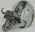 Makoulpa SERV0005 Buffalo Glass Napkin Ring