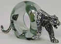 Makoulpa SERV0008 Leopard Glass Napkin Ring