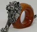 Makoulpa SERW0018 Lion Wooden Napkin Ring