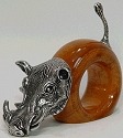 Makoulpa SERW0023 Warthog Wooden Napkin Ring