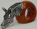 Makoulpa SERW0036 Zebra Wooden Napkin Ring