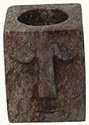 Shona Stone Sculptures SF-CHS2 Face Candleholder