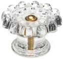 Mosser Glass 108BCrystal Drawer Pull 108 Brass Crystal