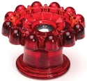 Mosser Glass 108SSRed Drawer Pull 108 Stainless Red