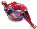Mosser Glass 116RedCarn Soap Dish Bathing Beauty 116 Red Carnival