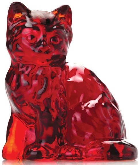Mosser Glass 123Red Cat Kitten 123 Red