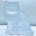 Mosser Glass 123CrystalOpalStn Cat Kitten 123 Crystal Opal Satin