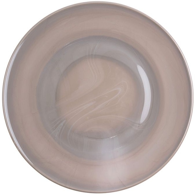 Mosser Glass 12710Marble Plate 127 10.5 Inch Marble