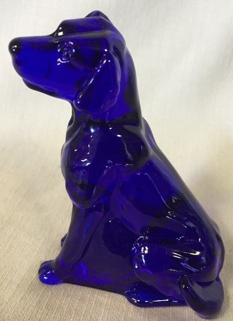 Mosser Glass 133Cobalt Dog Labrador Lab 133 Cobalt Blue
