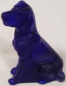 Mosser Glass 133CobaltStn Dog Labrador Lab 133 Cobalt Blue Satin