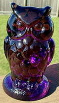 Mosser Glass 137Amethyst Owl 137 Amethyst