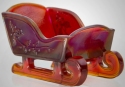 Mosser Glass 138RedCarn Sleigh 138 Red Carnival