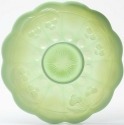 Mosser Glass 141PLGreenOpal Cherry Thumbprint Set 141 Platter Green Opal