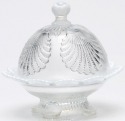 Mosser Glass 152BCrystalOpal Shell Set 152 Butter Dish Crystal Opal