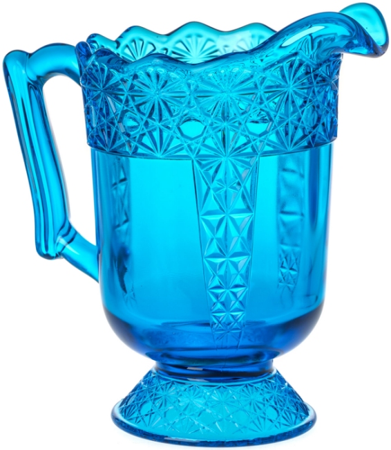 Mosser Glass 171PColonialBlue Queen Set 171 Pitcher Colonial Blue